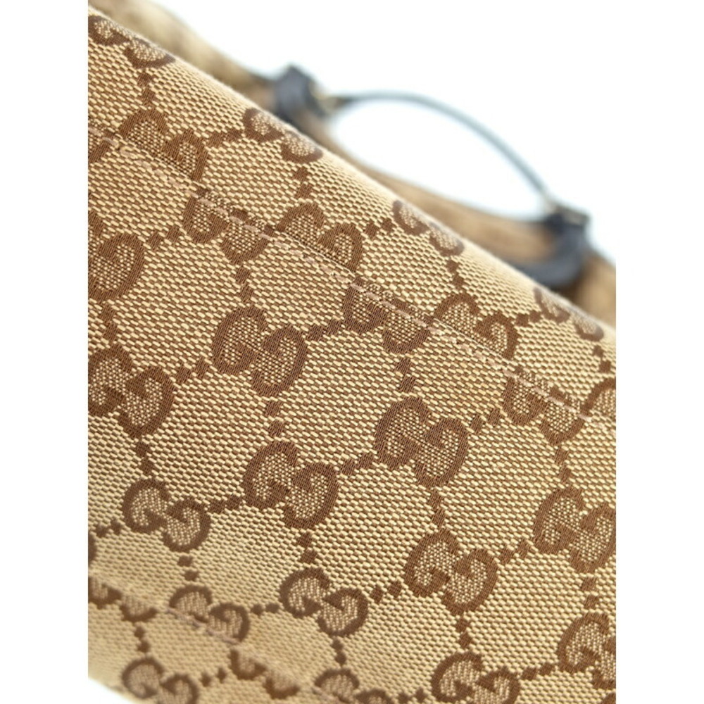Gucci Sukey Tote bag GG monogram canvas leather trim Black - Picture 7 of 9